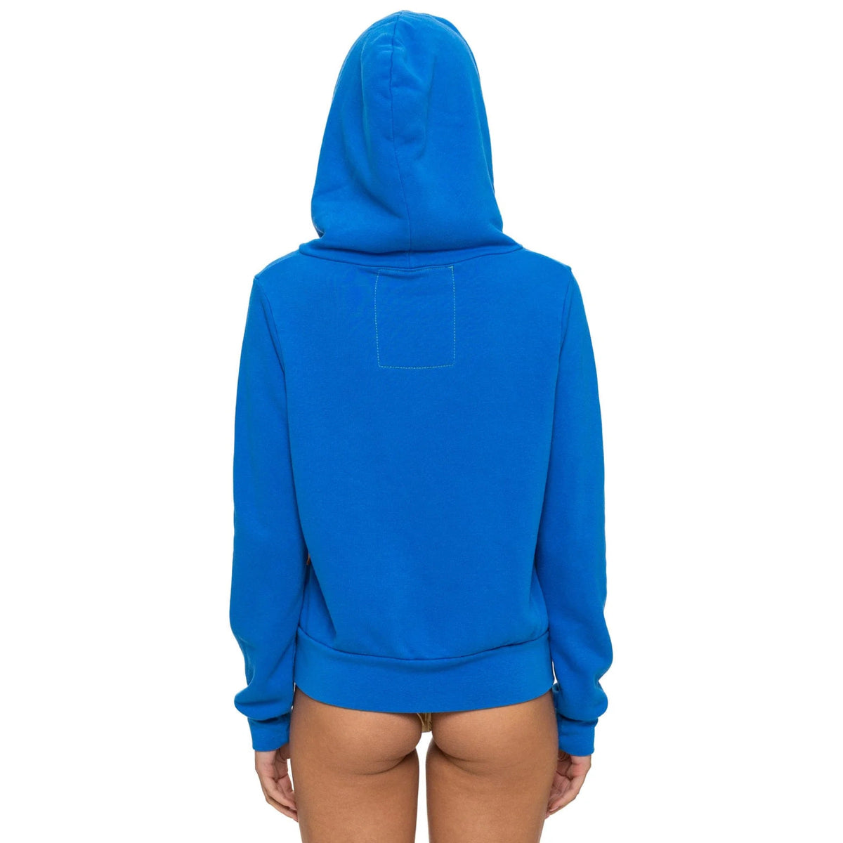 Mountain Stitch Chevron Zip Hoodie Adventure Blue