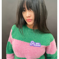 Useless Patti Green/Pink Stripe Jumper