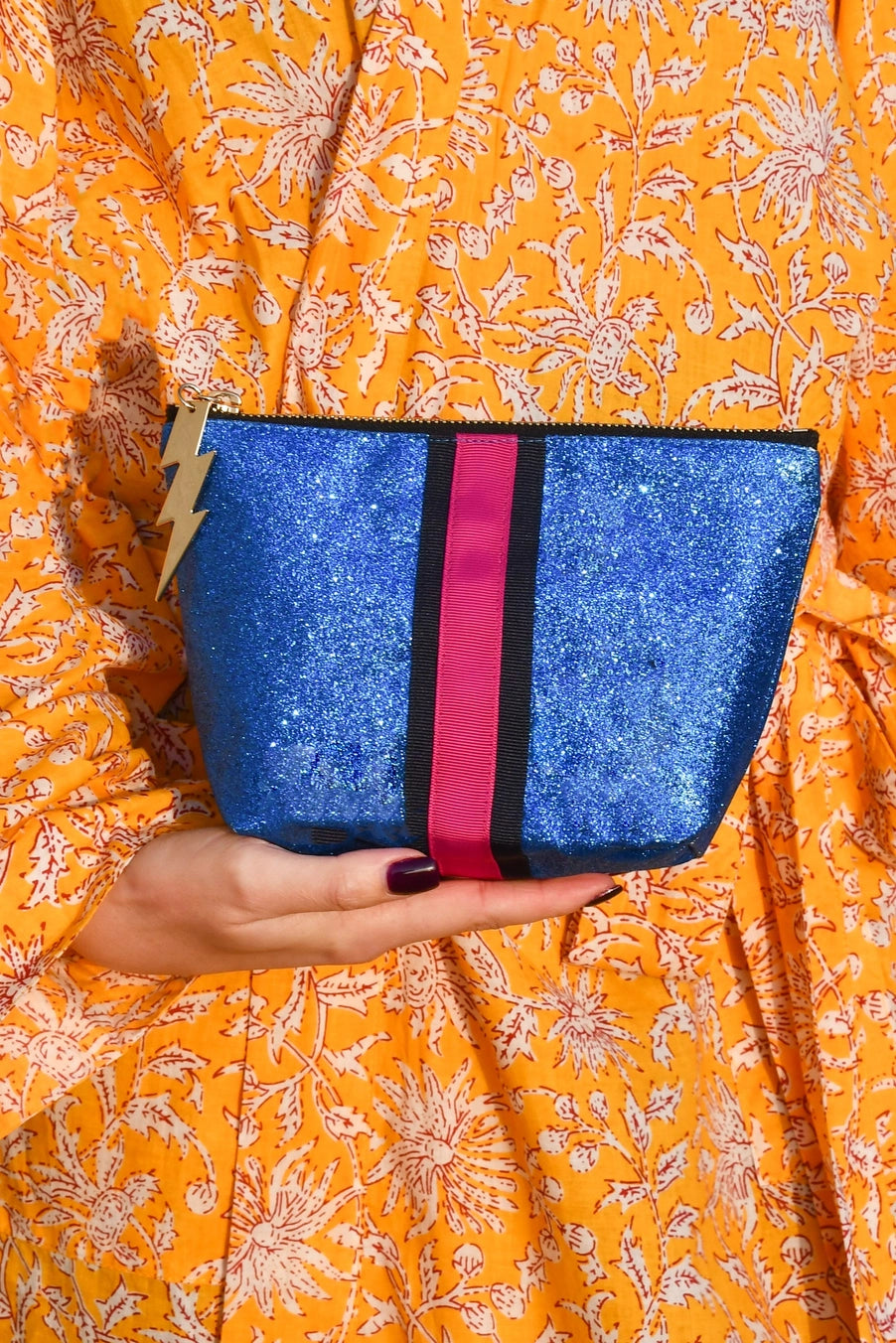 *NEW* Small Blue Glitter Bag