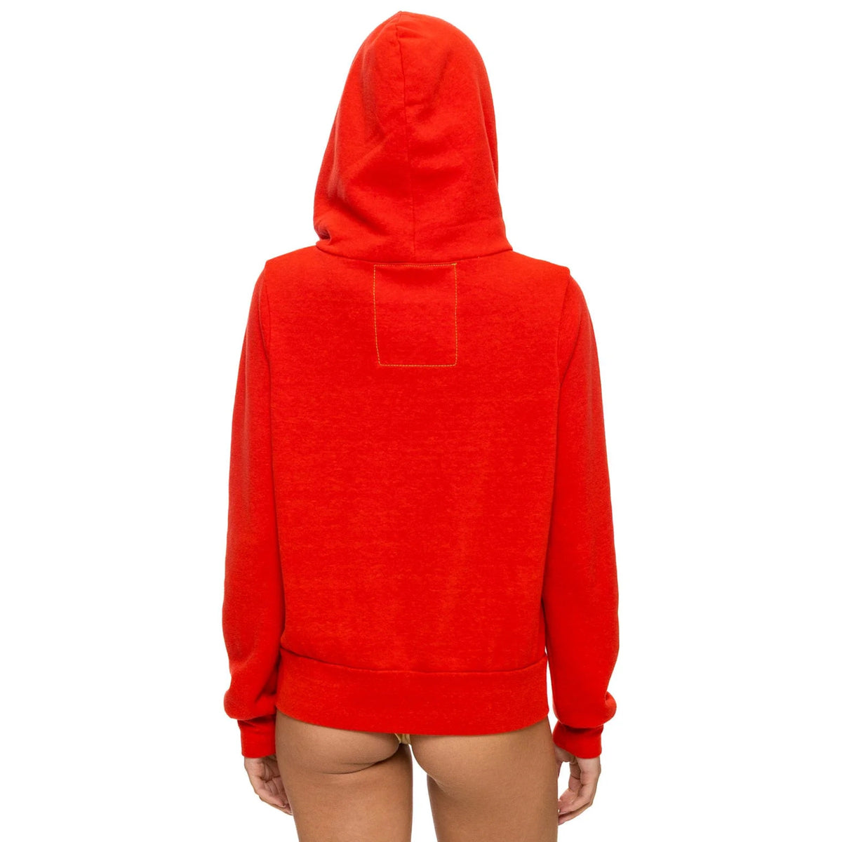 5 Stripe Zip Up Hoodie Red