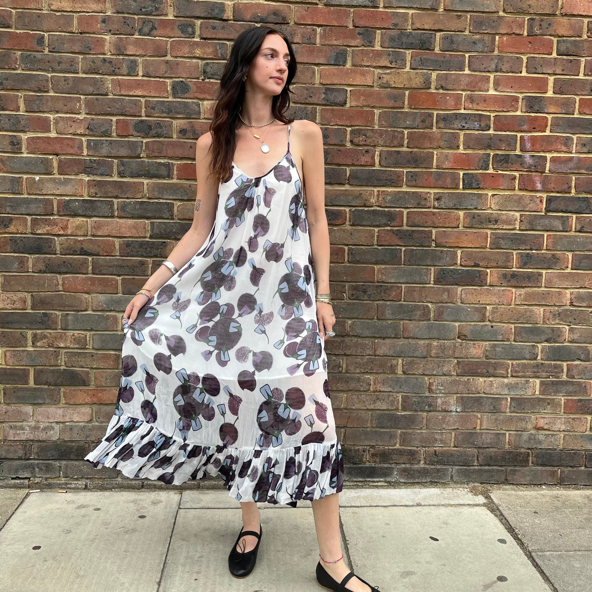 Floral Cross Back Dress