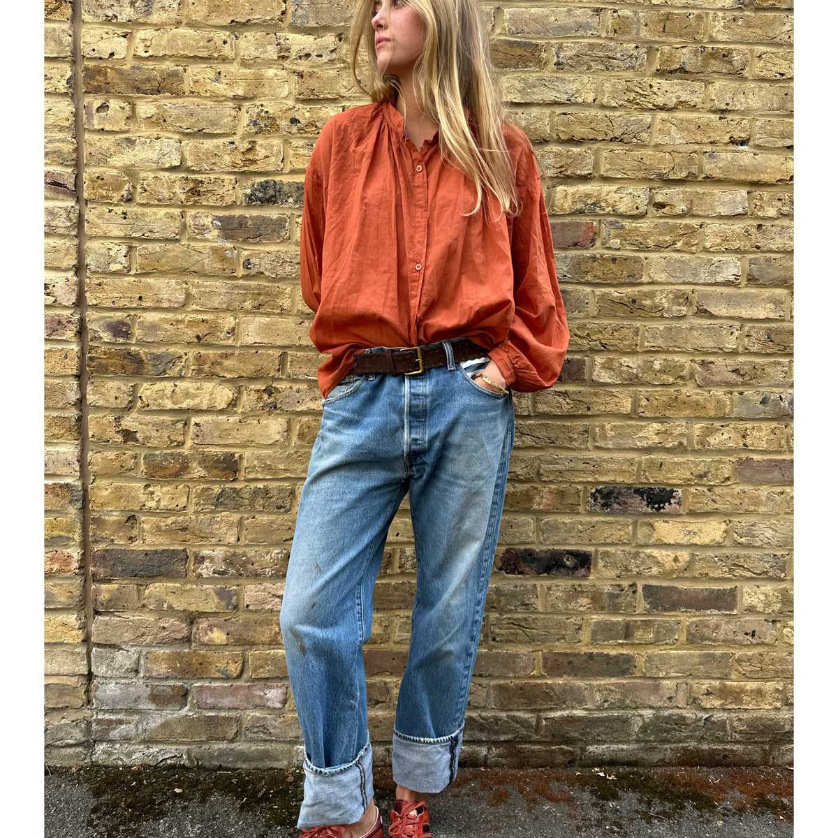 Lightweight Cotton Shirt Chestnut