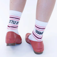 *NEW* Slogan Socks Little Bit Dramatic