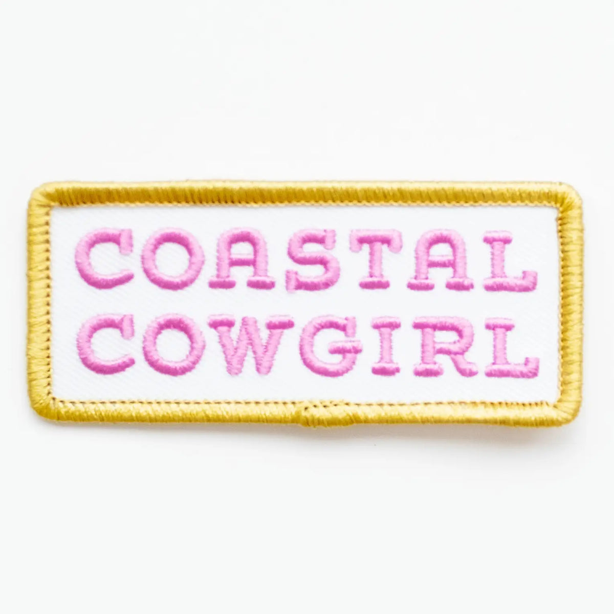 Coastal Cowgirl Gold Trim Patch