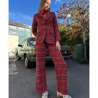 The West Village Susan Jacket Red Tartan