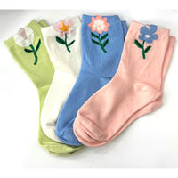 Flower Sock Green