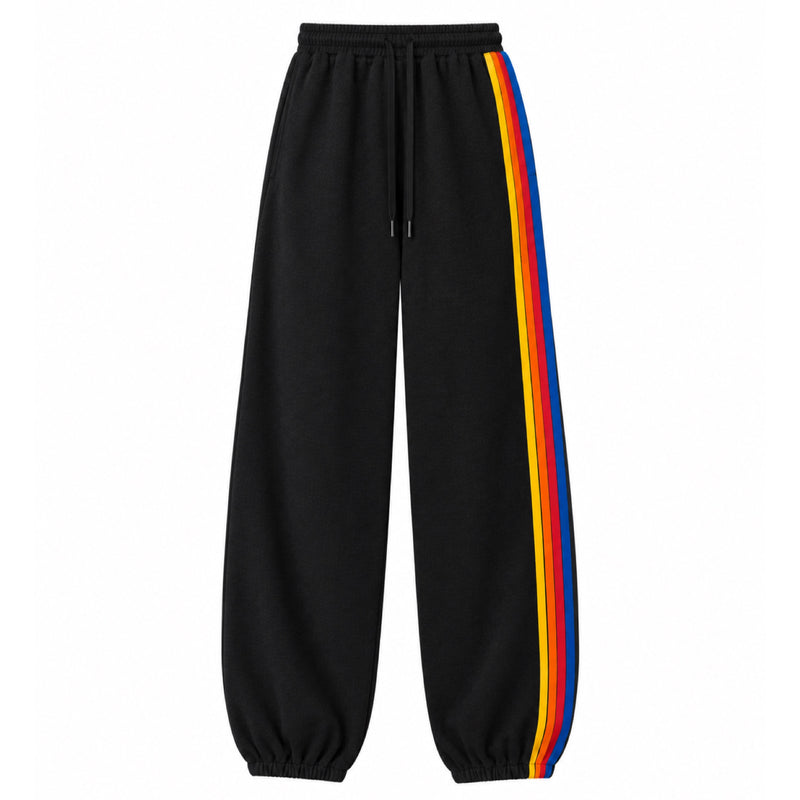 Men's 5 Stripe Sweatpants Charcoal