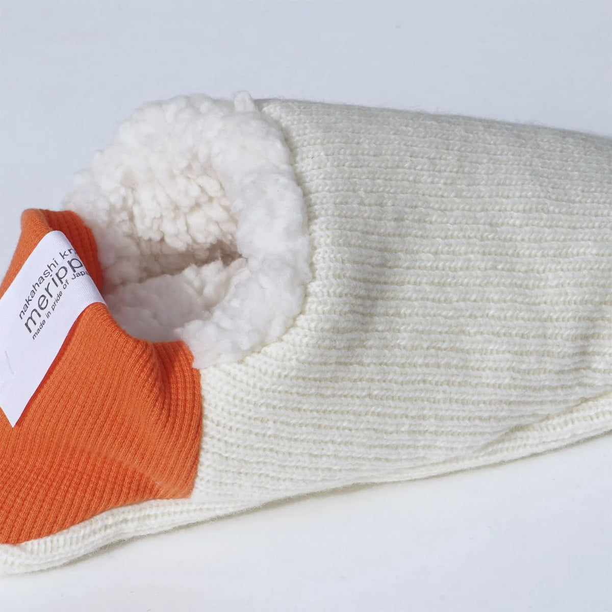 *NEW* Slippers Reversible Cream Knit x Wool