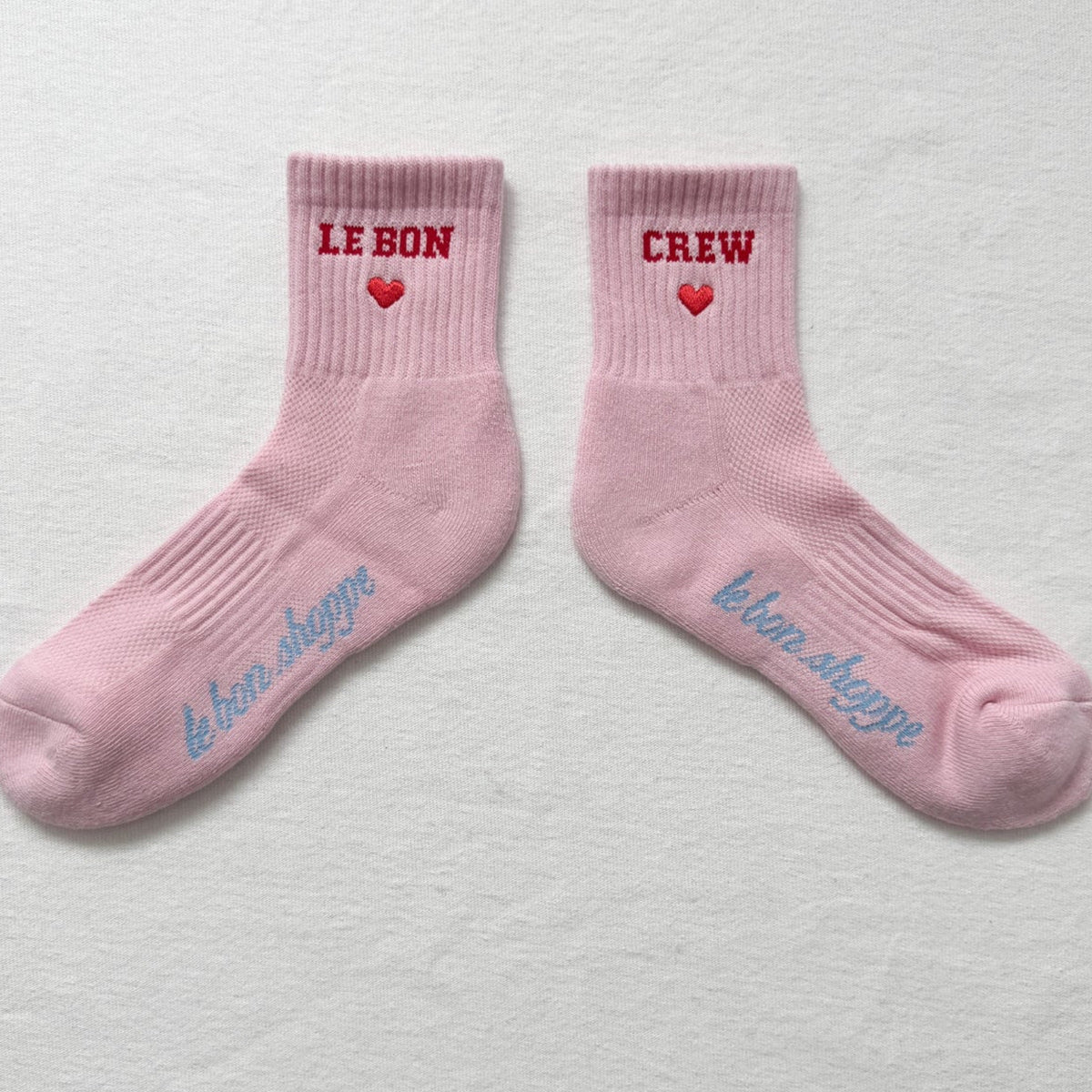 *NEW* Le Bon Shoppe Embroidered Crew Strawberry Milk