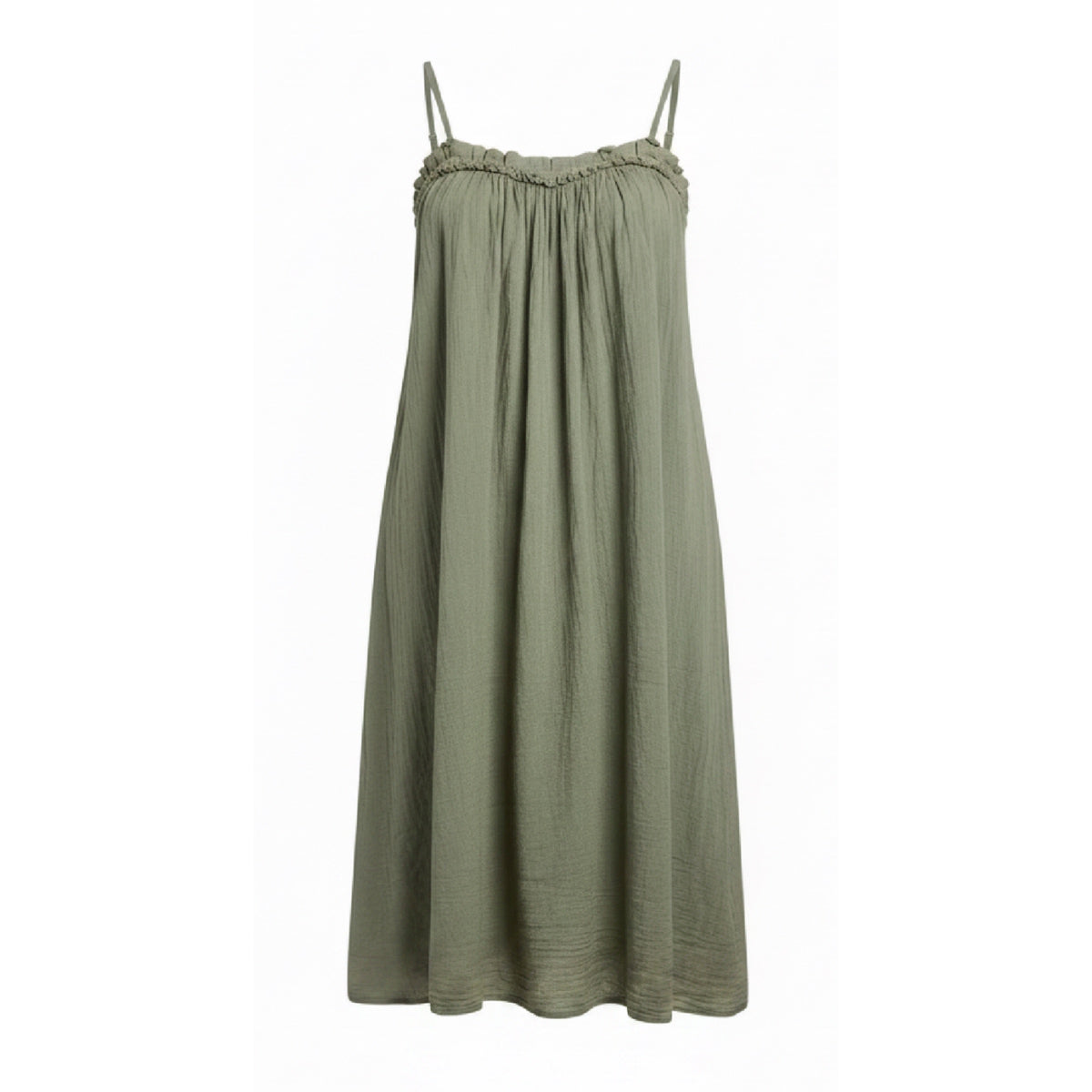 *NEW STYLE* Spaghetti Strap Mini Khaki