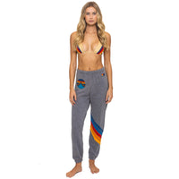 *LANDING NOW* Circle Chevron Sweatpants Heather Grey