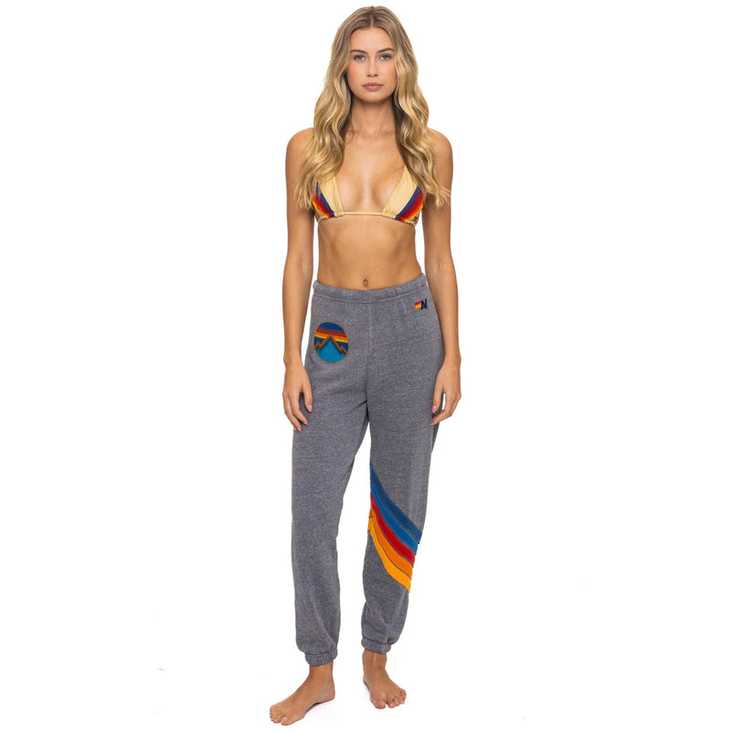 *LANDING NOW* Circle Chevron Sweatpants Heather Grey