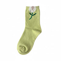Flower Sock Green