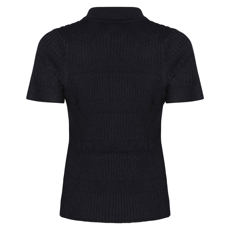*NEW* Absolut Navy Glitter Polo Knit