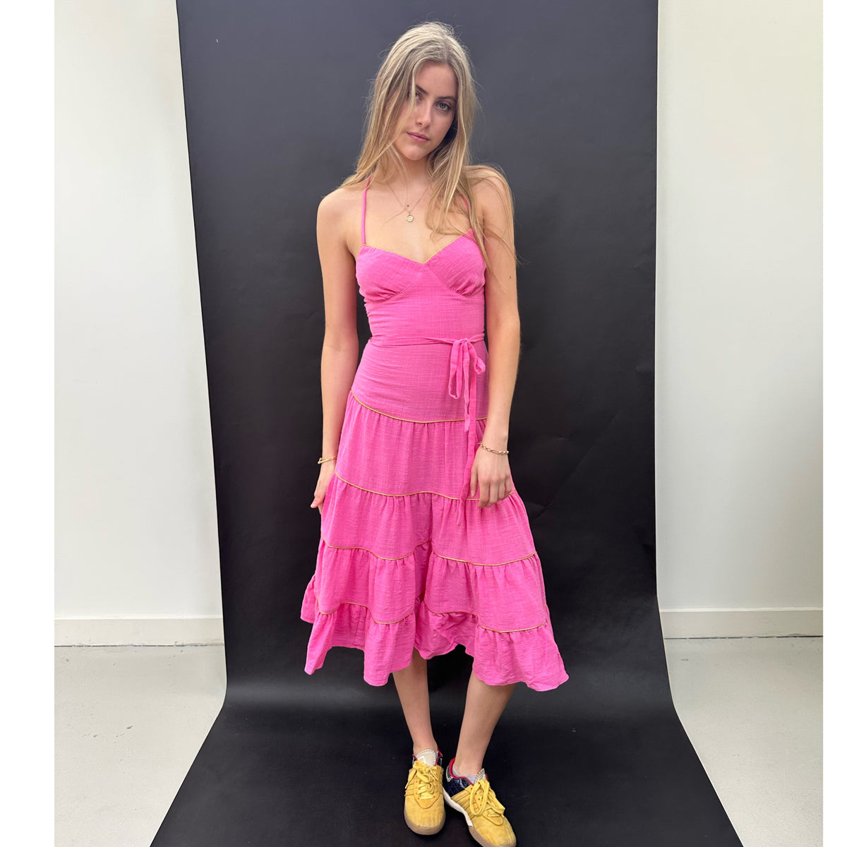 *RESTOCK* Cross-Back Dress Pink
