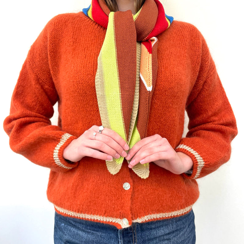 Multi Stripe Triangle Scarf