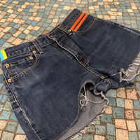 *NEW* Levi's Cut Offs + Orange Stripe