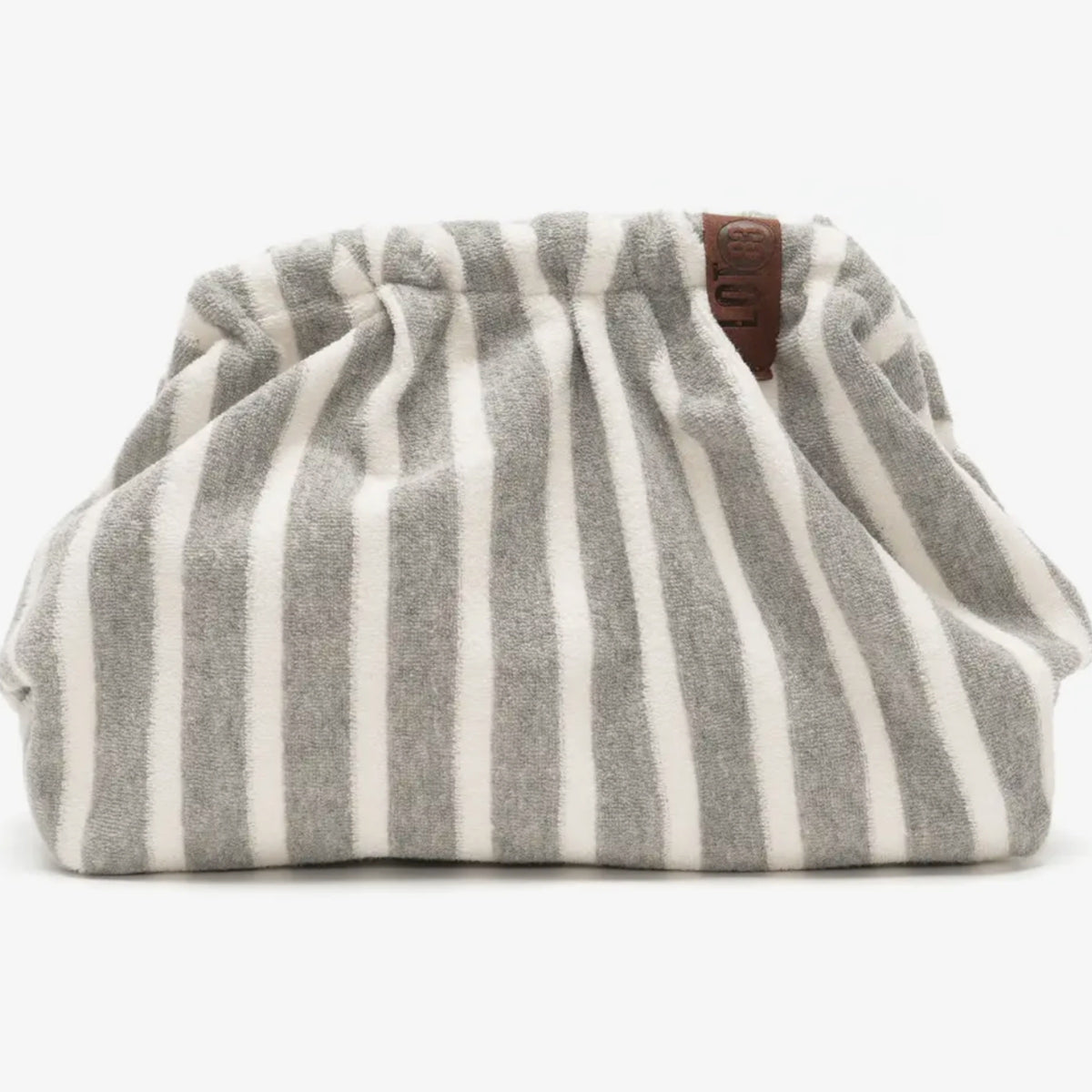 Emma Clutch Grey Stripe