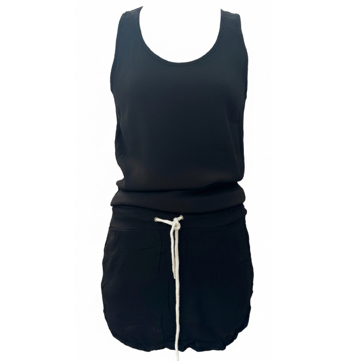 Black Cotton Playsuit