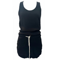 Black Cotton Playsuit