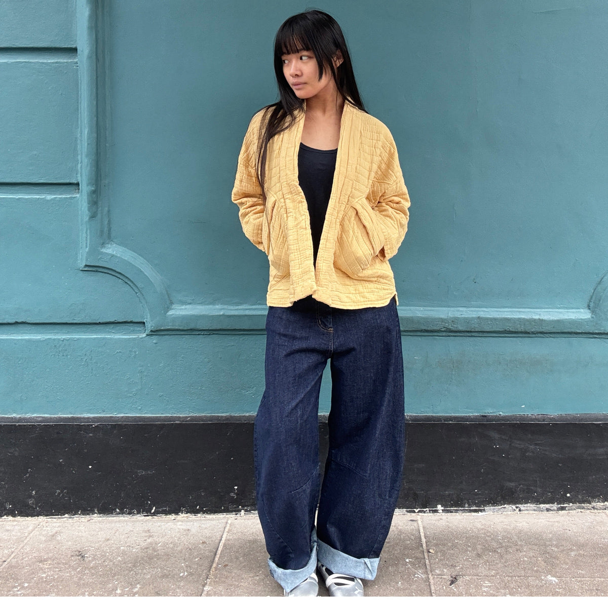 *NEW* Quilted Kimono Pale Sunshine