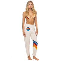 Circle Chevron Sweatpants Vintage White