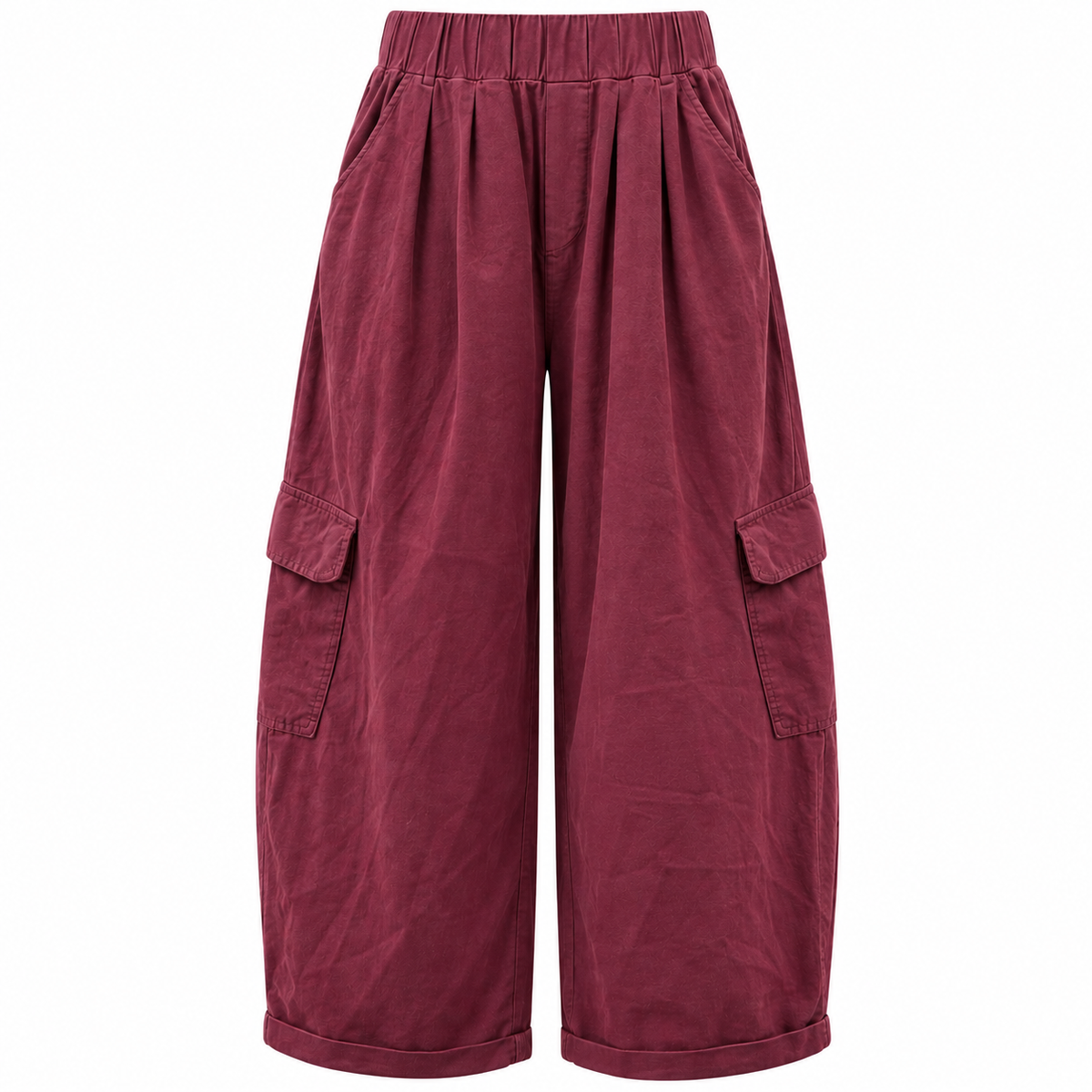 Baggy Needlecord Pants Plum
