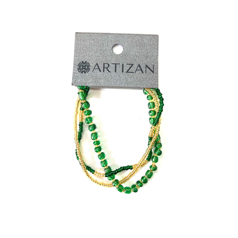 Artizan Lizzi Trio Bracelet Emerald
