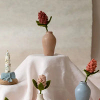 Felted Artichoke Flower Dusty Red