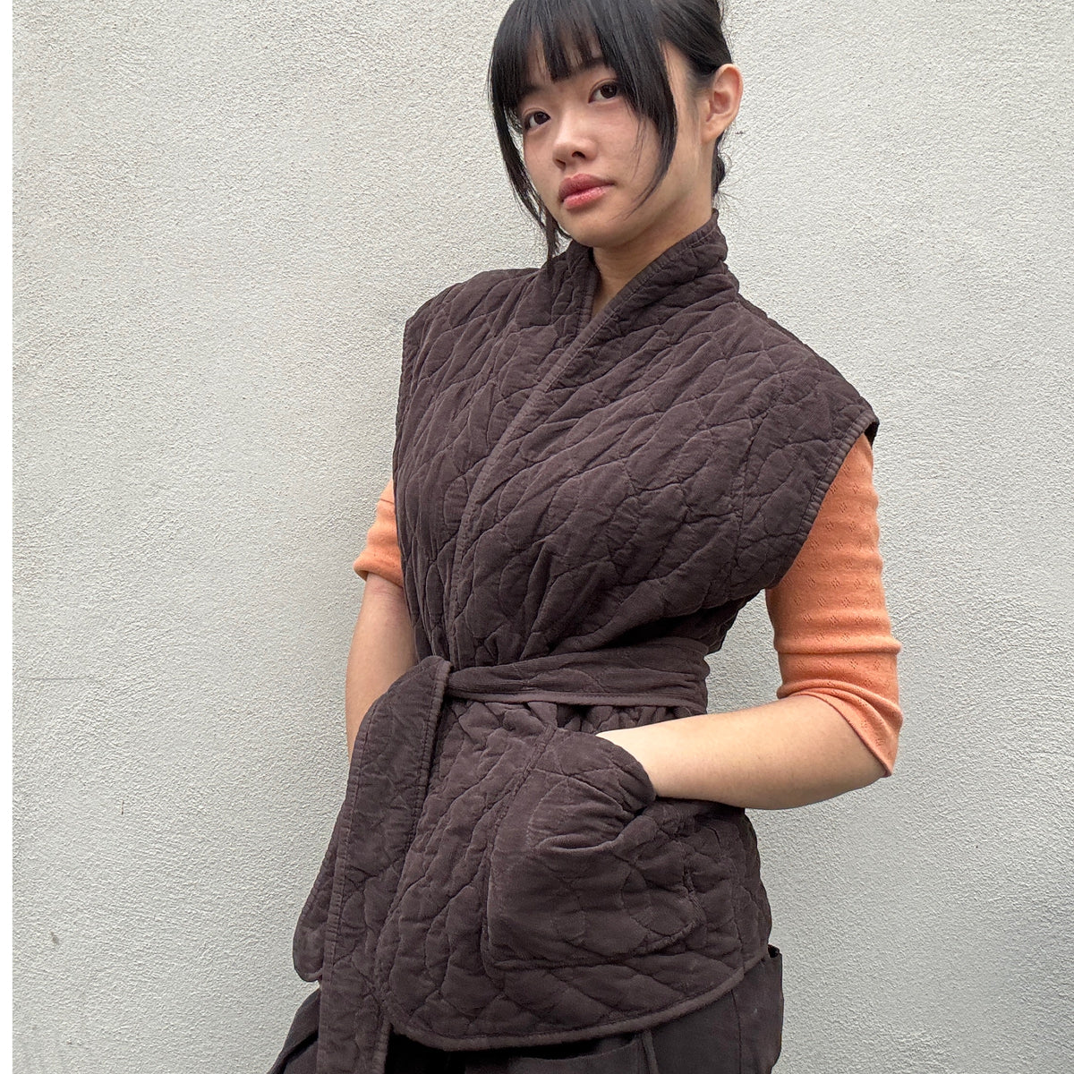 *NEW* Johanna Babycord Gilet Chocolate