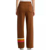 Rugby Stitch Wide Leg S'pants Cinnamon White Pink