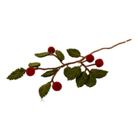 Felted Branch + Dusty Red Apples