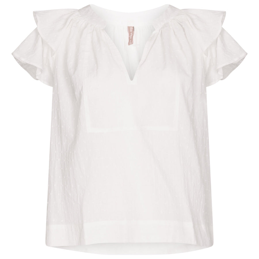 BACK IN STOCK. The West Village Puff Top White