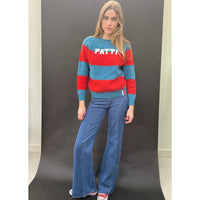 Useless Patti Blue/Red Stripe Jumper