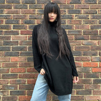 *NEW* Absolut Cashmere Extra Long Turtle Neck Black