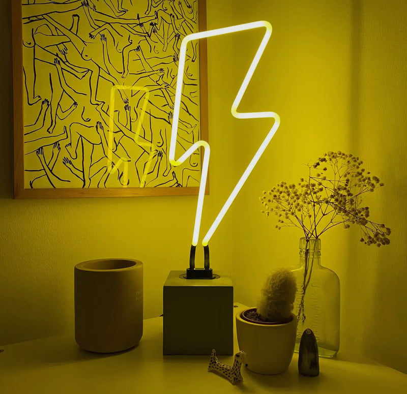Neon Lightning Bolt