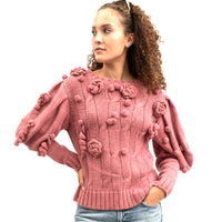 V de Vinster Crochet jumper pink