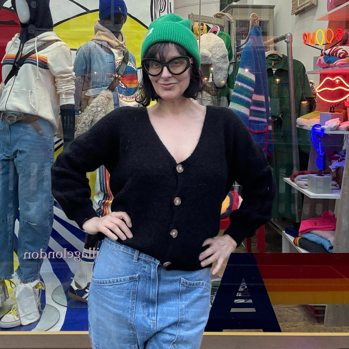 *NEW STYLE* Black Button-up Cardi