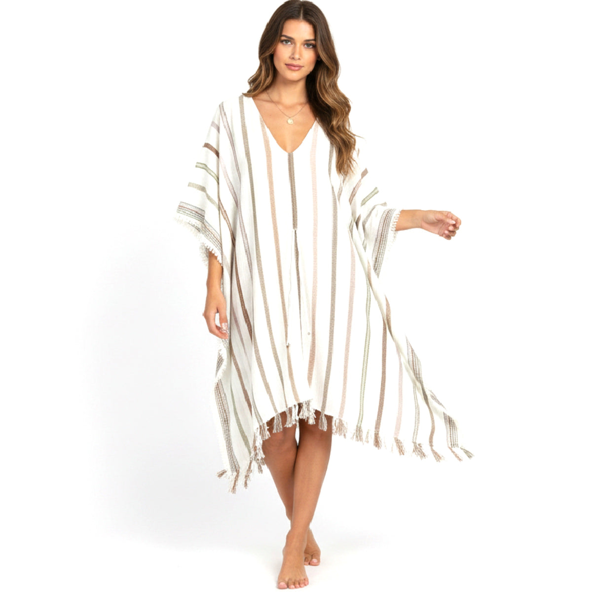 *NEW* Multi Brown Stripe Kaftan