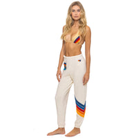 Circle Chevron Sweatpants Vintage White