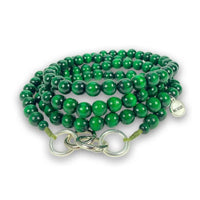 Emerald Green Beaded Phone Cord