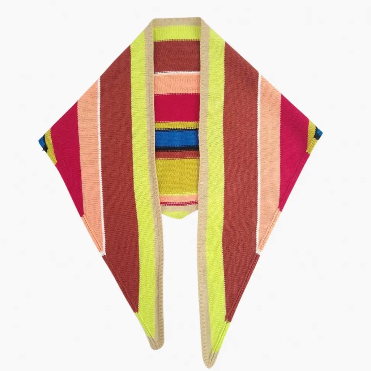 Multi Stripe Triangle Scarf