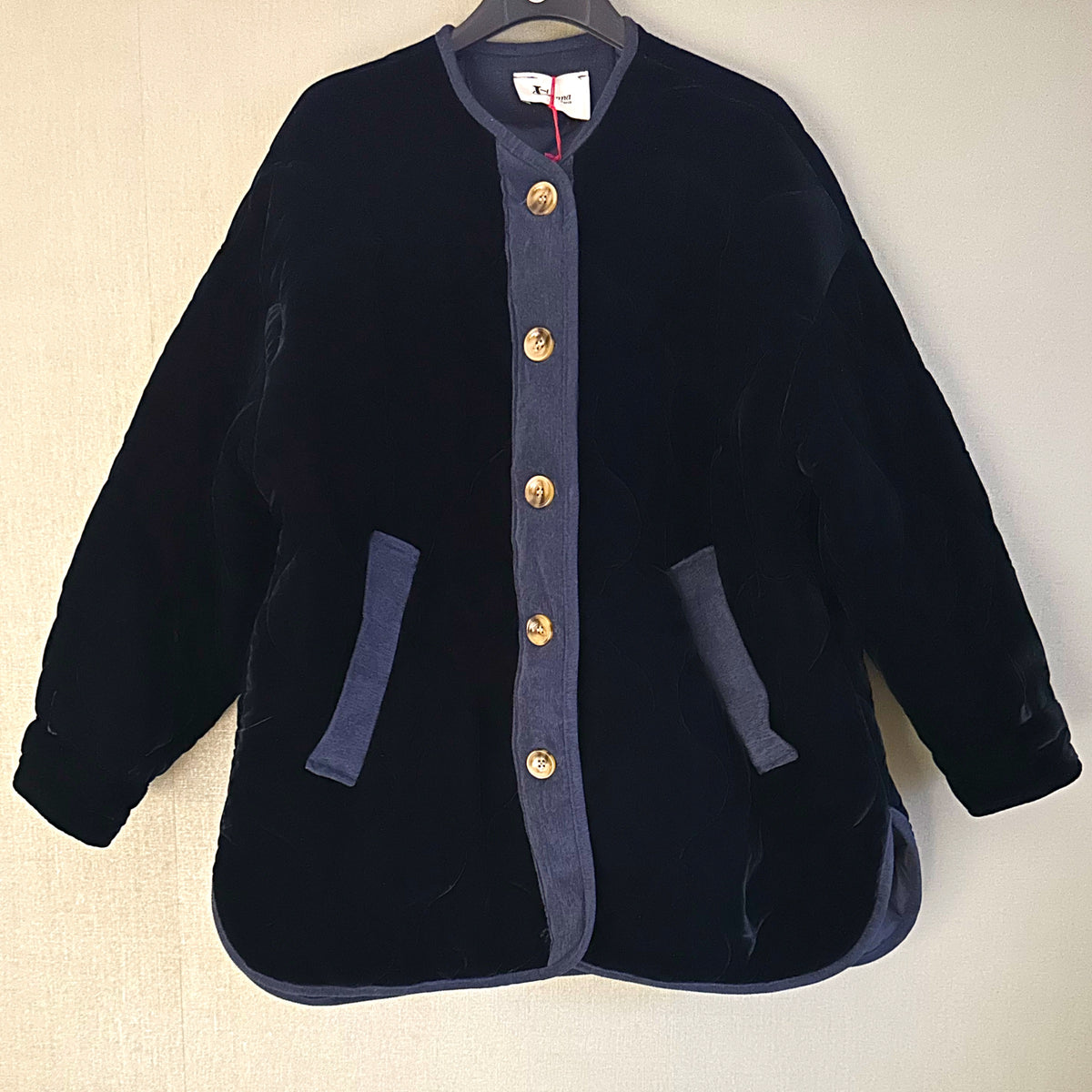 *NEW* Johanna Quilted Velvet Jacket Navy