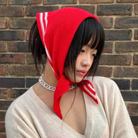 *NEW* Cashmere Triangle Neckerchief Red