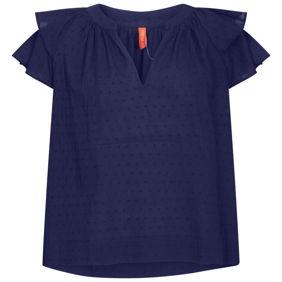 BACK IN STOCK. The West Village Puff Top Navy