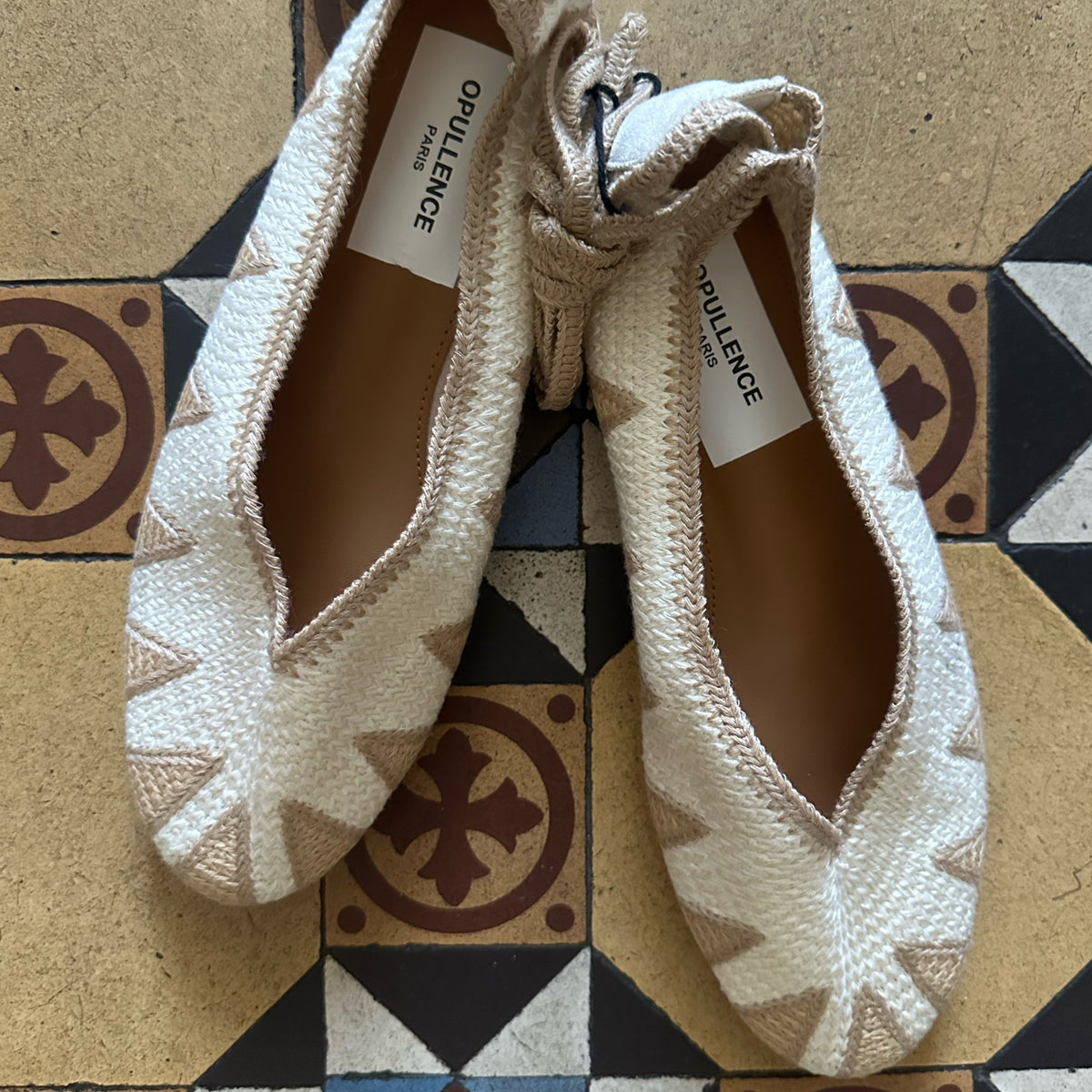 *NEW!* Ecru Crochet Ballet Pump