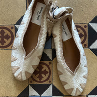 *NEW!* Ecru Crochet Ballet Pump