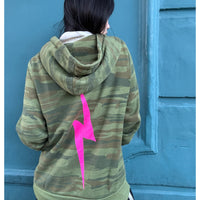*NEW* Bolt Zip Hoodie Camo/Neon Pink