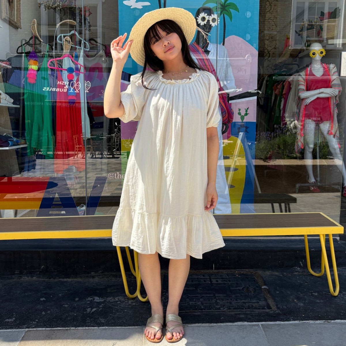 *NEW STYLE* Smocked Mini Ecru