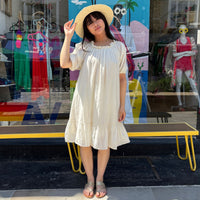 *NEW STYLE* Smocked Mini Ecru